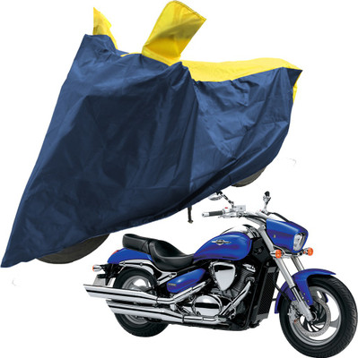 RiderShine Two Wheeler Cover for Suzuki(Intruder M800, Blue, Yellow)