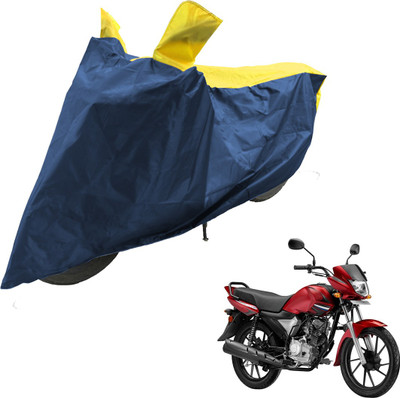 RiderShine Two Wheeler Cover for Yamaha(Saluto RX, Blue, Yellow)