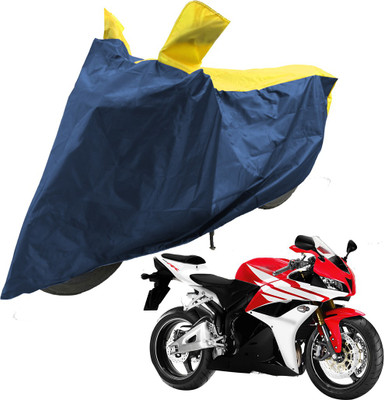 RiderShine Two Wheeler Cover for Honda(CBR 600 RR, Blue, Yellow)