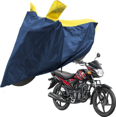 RiderShine Two Wheeler Cover for Suzuki(Hayate, Blue, Yellow)