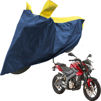RiderShine Two Wheeler Cover for Bajaj(Pulsar 150, Blue, Yellow)