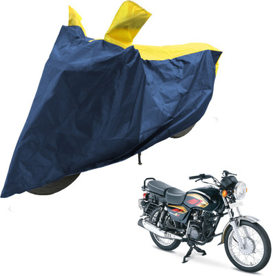 RiderShine Two Wheeler Cover for TVS(Max 4R, Blue, Yellow)