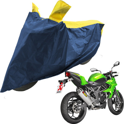 RiderShine Two Wheeler Cover for Kawasaki(Z250, Blue, Yellow)