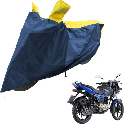 RiderShine Two Wheeler Cover for Bajaj(Pulsar 200 NS DTS-i, Blue, Yellow)