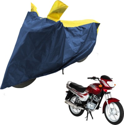 RiderShine Two Wheeler Cover for TVS(Victor GLX, Blue, Yellow)