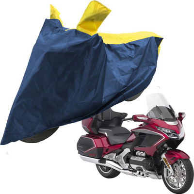 RiderShine Two Wheeler Cover for Honda(Gold Wing GL1800, Blue, Yellow)