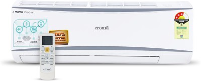 View Croma 1 Ton 3 Star Split AC  - White(CRAC7721, Copper Condenser)  Price Online