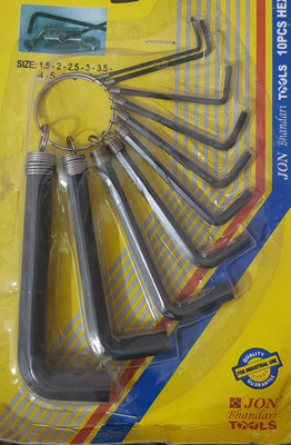 Jon Bhandari Tools 10 Hex allenkey set Allen Key Set