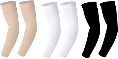 Vikansh Fashion Cotton Arm Sleeve For Men & Women(Free, Multicolor)
