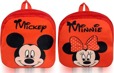 7Eleven Enterprise BM-combo of 2 red mickey, red minnie_1611 12 L Backpack(Multicolor)