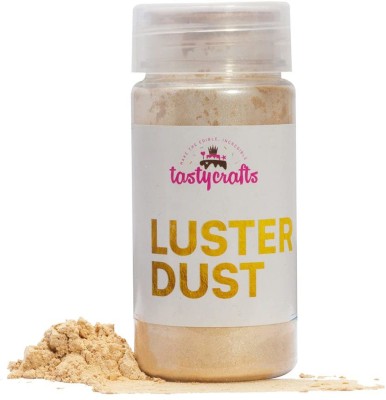 TastyCrafts Luster Dust, 25 GM | Edible Decoration for Cake - Moon Gold Glitters(25 g, Edible)