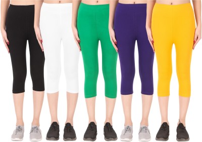 Ayvina Cotton Lycra capri for women,capri for ladies,capri for girls Women Multicolor Capri