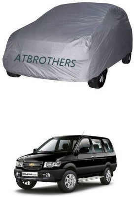 ATBROTHERS Car Cover For Chevrolet Tavera 8 Seater (Without Mirror Pockets)(Grey)