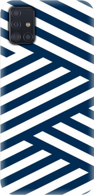 Smutty Back Cover for Samsung Galaxy A51(Blue, White, Hard Case, Pack of: 1)