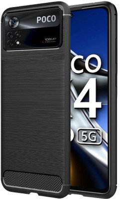 LILLIPUT Back Cover for Poco M4 Pro 5G(Black, Pack of: 1)