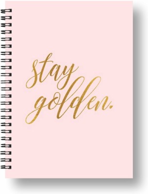 Papco planner A5 Planner Planner 144 Pages(Pink, golden)