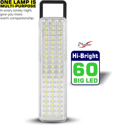 24 ENERGY 60 Led Solar Rechargeable Home Lighting Portable Lamp 8 hrs Lantern Emergency Light(Blue)