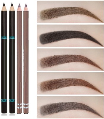 tanvi27 BROWN & BLACK BOLD MATTE FINISH WATER PROOF & LONG LASTING EYE BROW PENCIL(BLACK, BROWN)