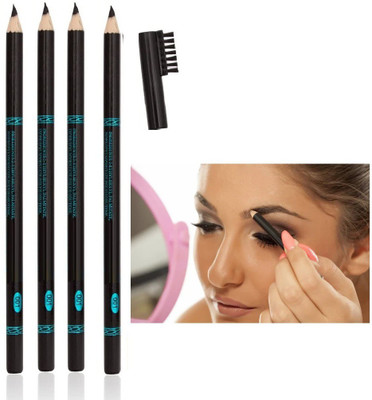Latixmat MATTE FINISH WATER PROOF & LONG LASTING EYE BROW PENCIL(black)