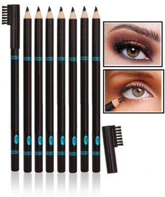 tanvi27 Waterproof Eyebrow Pencil black with brush 12 pcs(black)