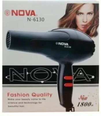 Kabeer enterprises Professional MultiPurpose NV-6130 Salon Style Hair Dryer KE56 Hair Dryer(1800 W, Black)