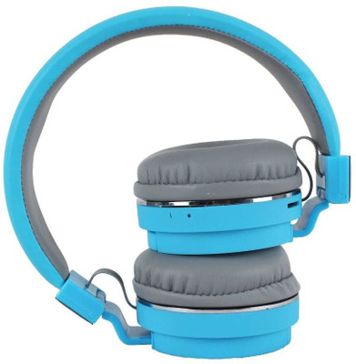 Techobucks Best Buy Bluetooth Wireless SH-12 Over-ear Headphone Foldable Stereo Headset Bluetooth(Blue, On the Ear)