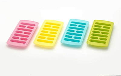 TIDDHI Plastic Ice Cube Tray Multicolor Plastic Ice Cube Tray(Pack of4)