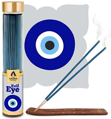 The Aroma Factory For Evil Eye Nazar Kavach Agarbatti Luck Incense Sticks, Removing Negative Energy, Low Smoke & Zero Charcoal, 100gm(100, Set of 1)