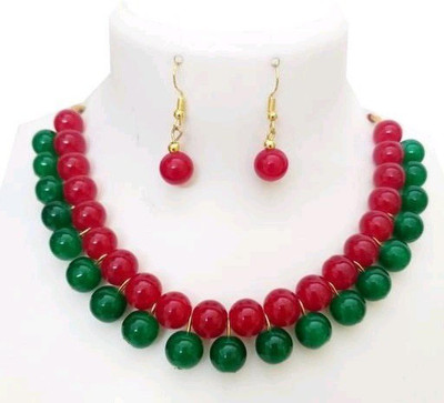 JewelShadi Alloy Gold-plated Multicolor Jewellery Set(Pack of 1)