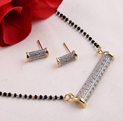 NIRMAY CREATION Alloy Gold-plated Gold Jewellery Set(Pack of 1)