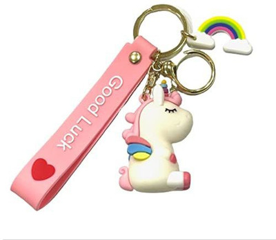 gtrp Unicorn White Premium Action Character 3D Rubber Silicone Keychain Key Chain