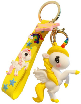 Augen Keychain-3D-Unicorn3Yellow Key Chain