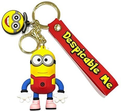 Augen Keychain-3D-MinionRed Key Chain