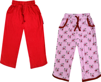 Indistar Capri For Girls Casual Printed Pure Cotton(Multicolor Pack of 2)
