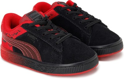 PUMA Boys & Girls Velcro Sneakers(Black)