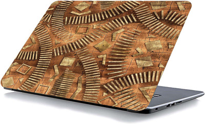 qth PATTERNS LAP-6341 VINYL Reusable Laptop Skin Compatible for 15.6 inch(Theme: Spiritual)