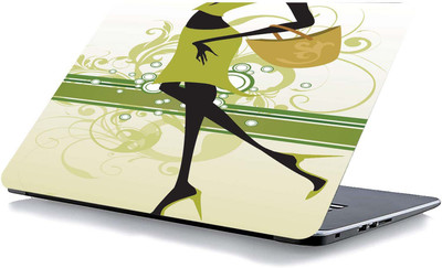 qth COLOURFULL LAP-7487 VINYL Reusable Laptop Skin Compatible for 15.6 inch(Theme: Nature)