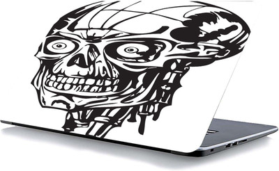 qth SKULL LAP-6874 VINYL Reusable Laptop Skin Compatible for 15.6 inch(Theme: Comics & Cartoons)