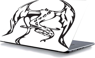 qth SKULL LAP-6995 VINYL Reusable Laptop Skin Compatible for 15.6 inch(Theme: Patterns)