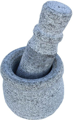 Nakshathra Stone mortar and pestle set Stoneware Masher(Pack of 1)