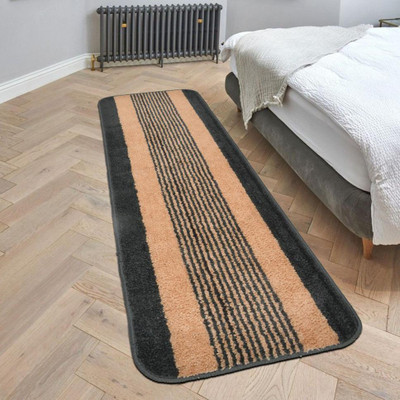 Hommie Microfiber Floor Mat(Black, Large)