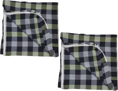 shividecor Zippered Double Size Breathable Mattress Cover(Green)