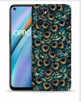 OggyBaba Oppo K10, Peacock Feather Mobile Skin(Multicolor)