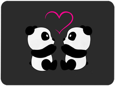 RAWAT TRADERS Couple Panda Mouse Pad FKMP0071 Mousepad(Multicolor)
