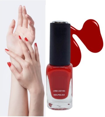 GFSU NEW HIGH PIGMENTED LONG WEAR VELVET DULL MATTE CRIMSON NAIL POLISH CRIMSON