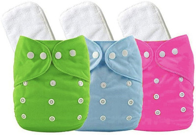Jaydison Reusable Diaper Reuse Nappy Cloth Diaper & White Insert 5 Layer (0-24 m) jd02jay