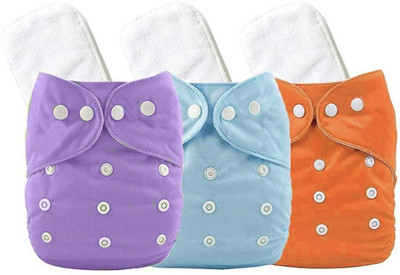 Jaydison Reusable Diaper Reuse Nappy Cloth Diaper & White Insert 5 Layer (0-24 m) jd02jay
