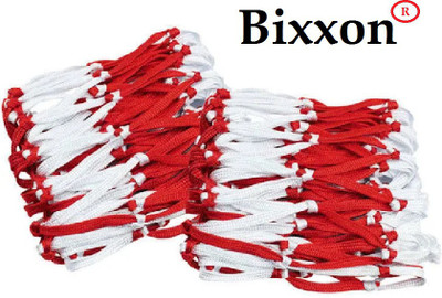 HACKERX Football Net 12 Ball Net ( Red & White, ) Football Net(White, Red)
