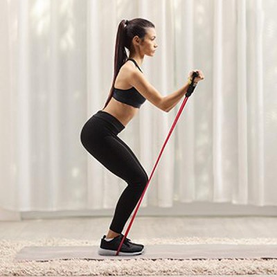Top Quality Store Single Toning Tube Resistance Band Exercise Resistance Tube(Multicolor)