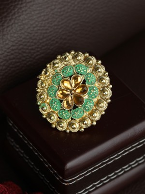 Priyaasi Brass Gold Plated Ring